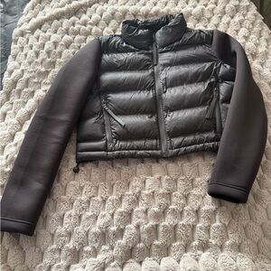 Zara Charcoal Puffer Coat